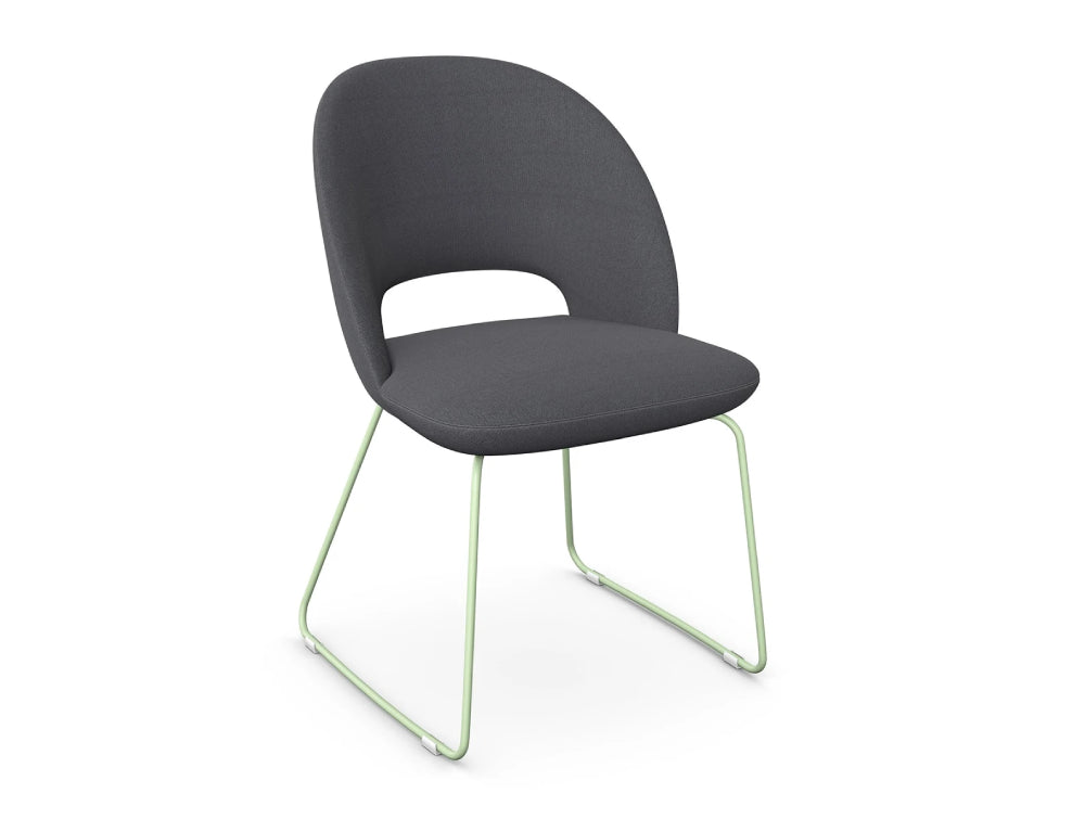 Core Canteen Chair with Skid Frame Base