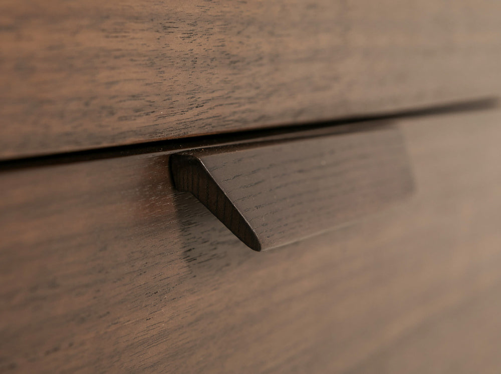 Corso Wooden Sideboard Latte Drawer Handle Detail