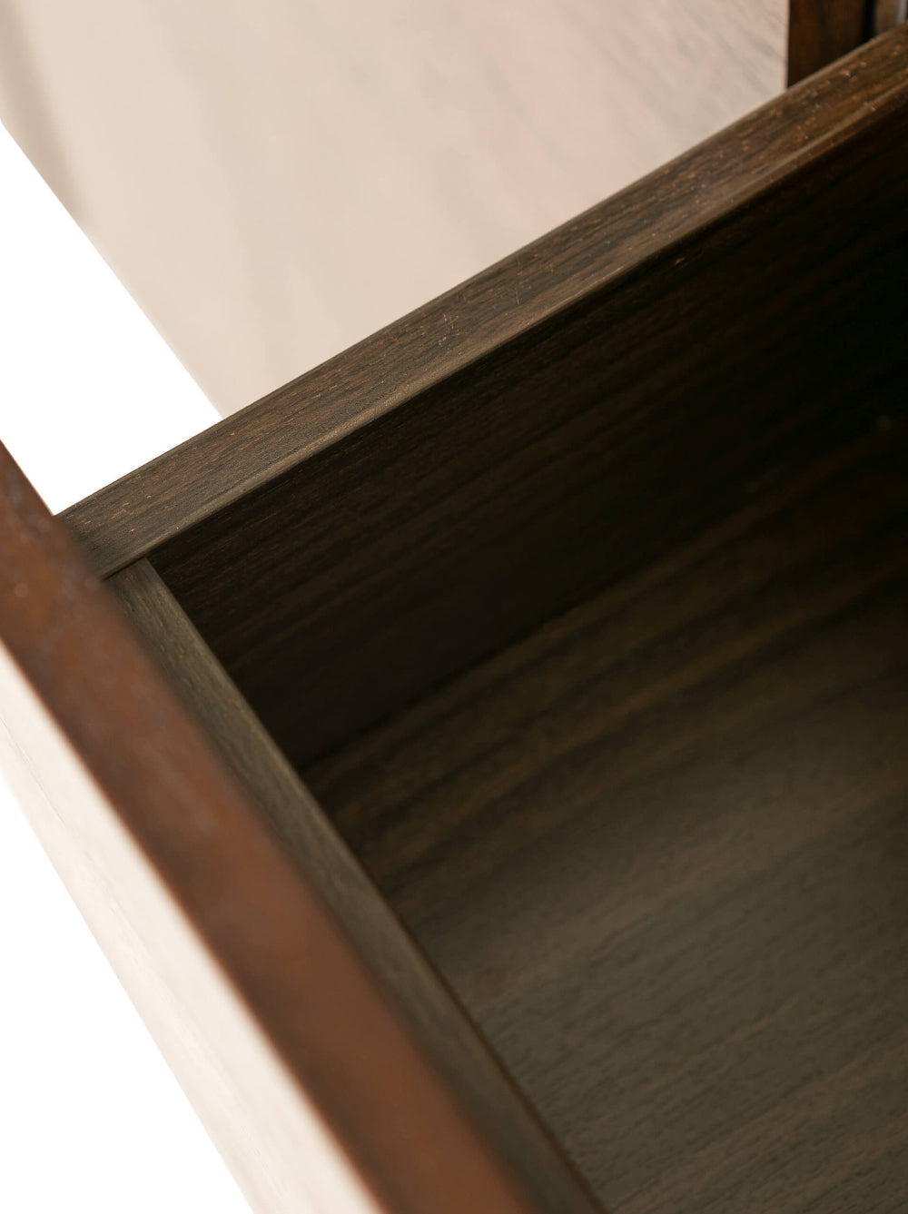 Corso Wooden Sideboard Latte Drawer Open Detail