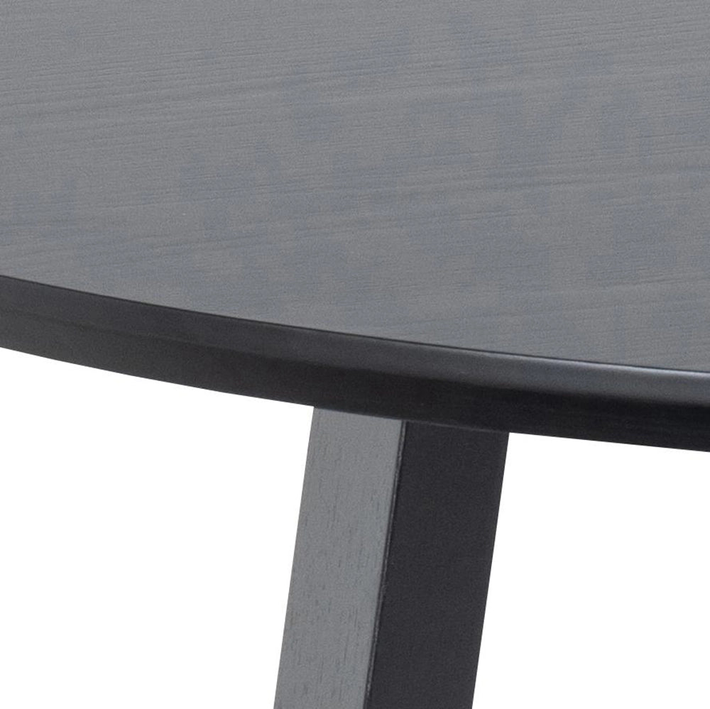 Court Round Dining Table Black Top Detail