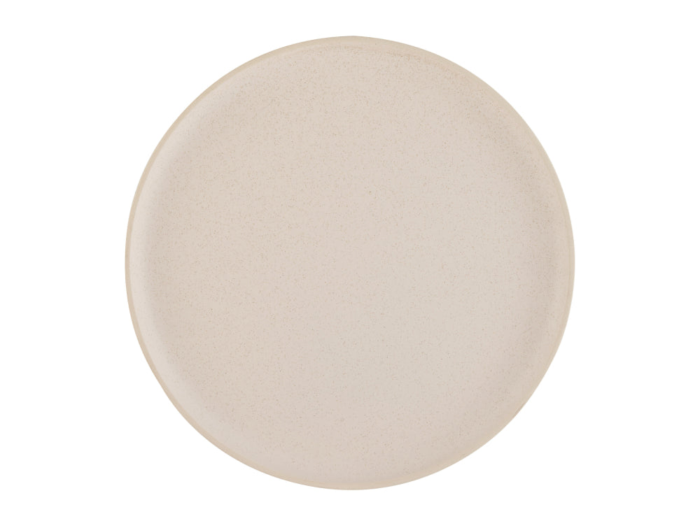 Cream Round Ceramic Large Plate 2
