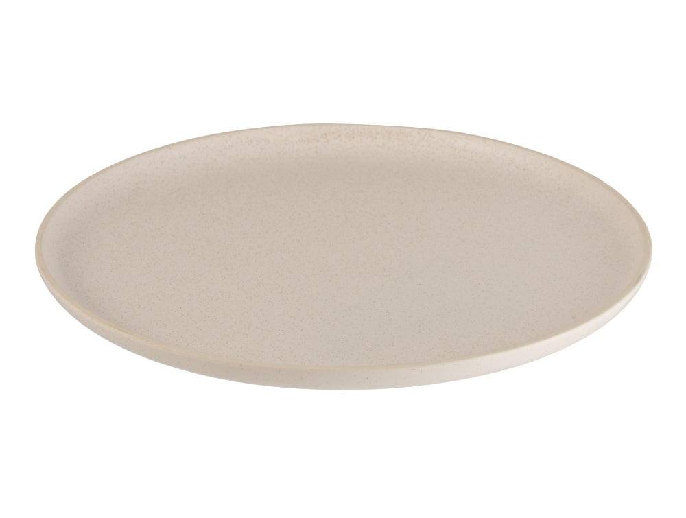 Cream Round Ceramic Large Plate