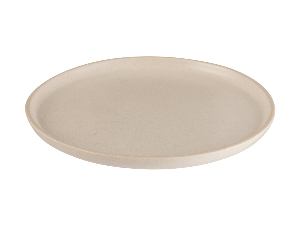 Cream Round Ceramic Medium Plate