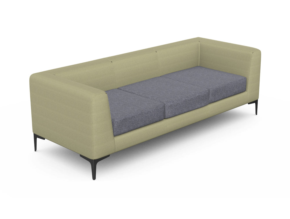 Cube Upholstered 3 Seater Sofa 2