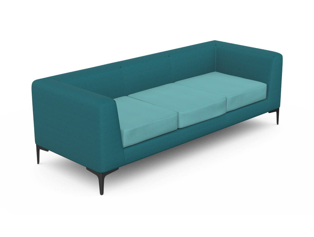 Cube Upholstered 3 Seater Sofa