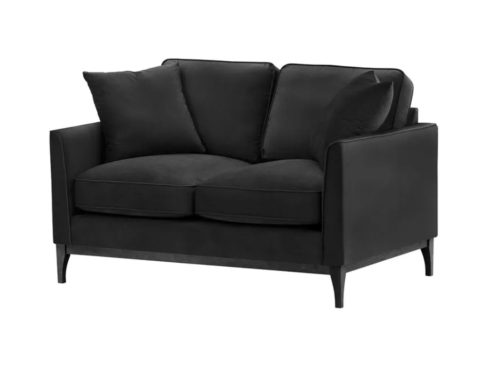 Dalton 2 Seater Sofa - Black and Black