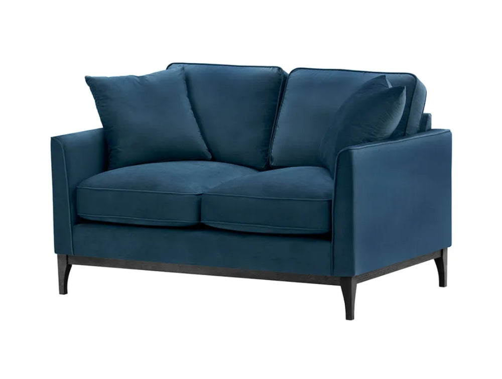 Dalton 2 Seater Sofa - Blue and Black