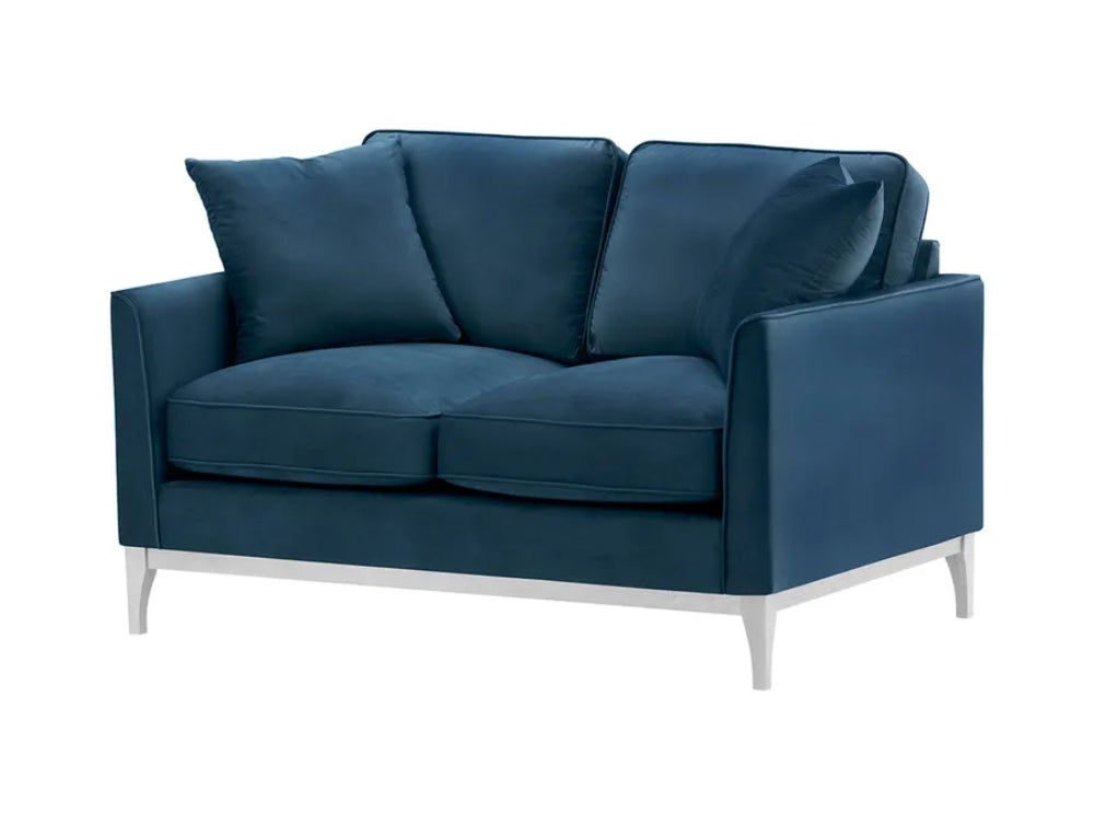 Dalton 2 Seater Sofa - Blue and White