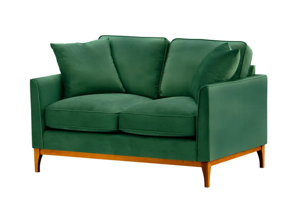 Dalton 2 Seater Sofa - Dark Green and Aveo