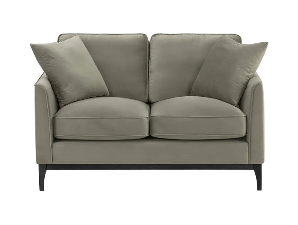 Dalton 2 Seater Sofa - Elephant and Black