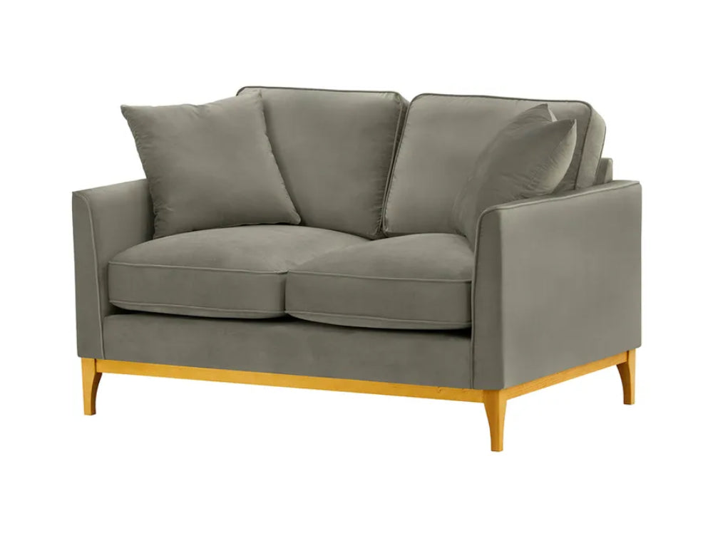 Dalton 2 Seater Sofa - Elephant and Like Oak