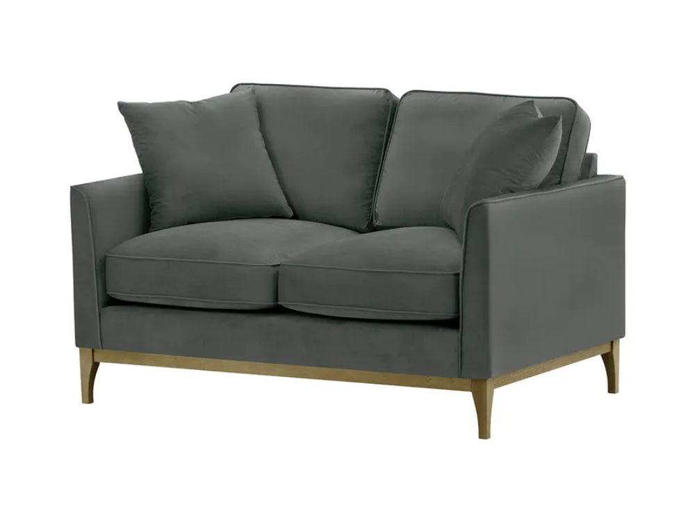 Dalton 2 Seater Sofa - Graphite and Wax Black