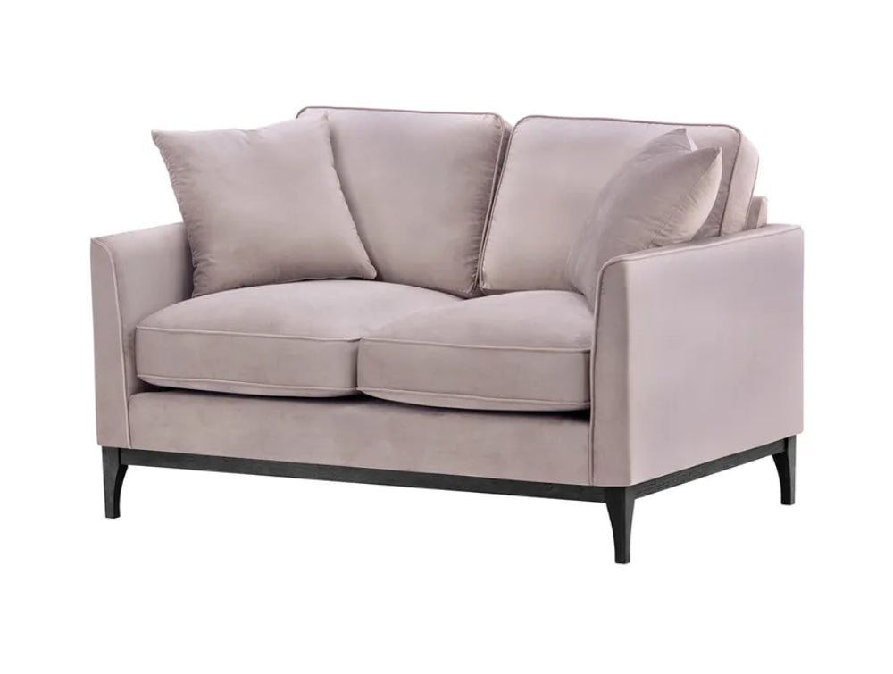 Dalton 2 Seater Sofa - Lilac and Black