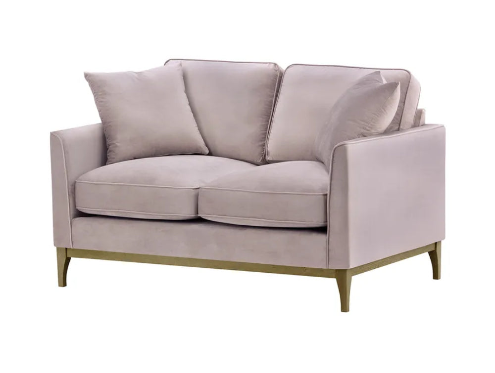 Dalton 2 Seater Sofa - Lilac and Wax Black