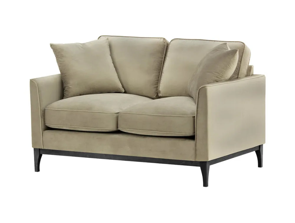 Dalton 2 Seater Sofa - Mink and Black