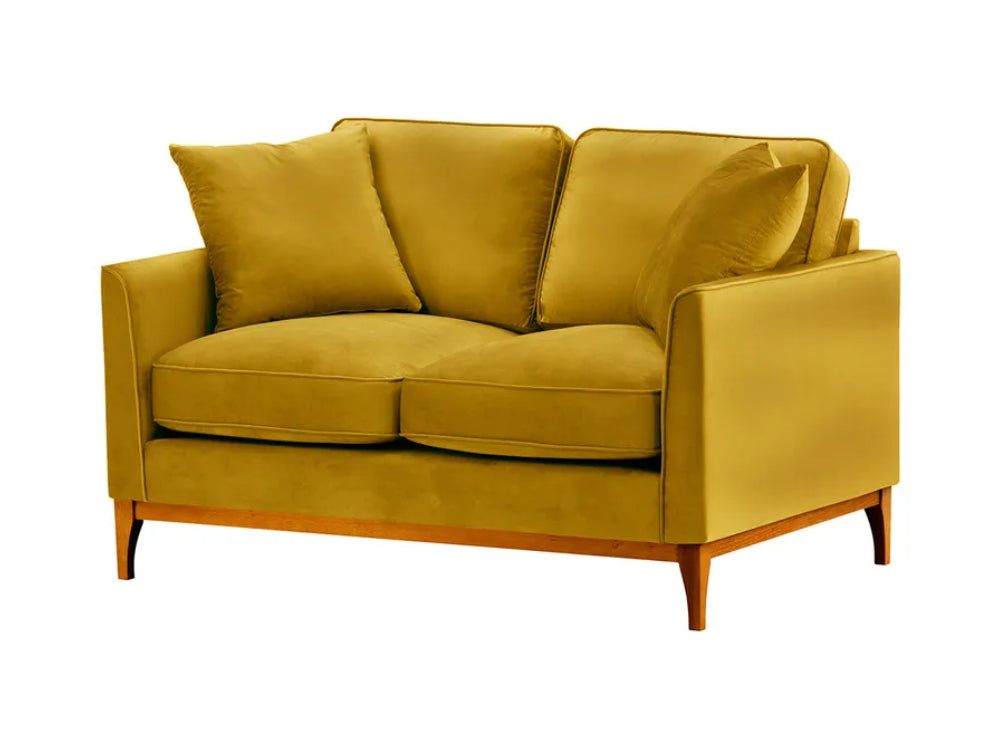 Dalton 2 Seater Sofa - Mustard and Aveo