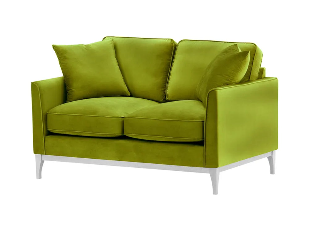 Dalton 2 Seater Sofa - Olive and White