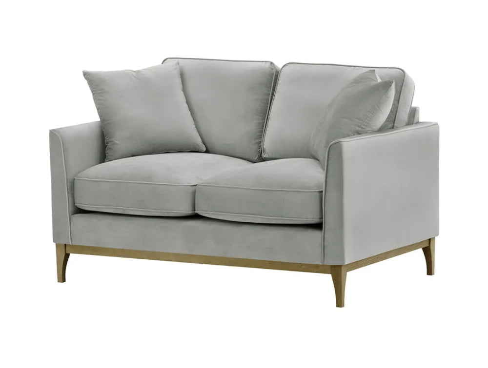 Dalton 2 Seater Sofa - Silver and Wax Black