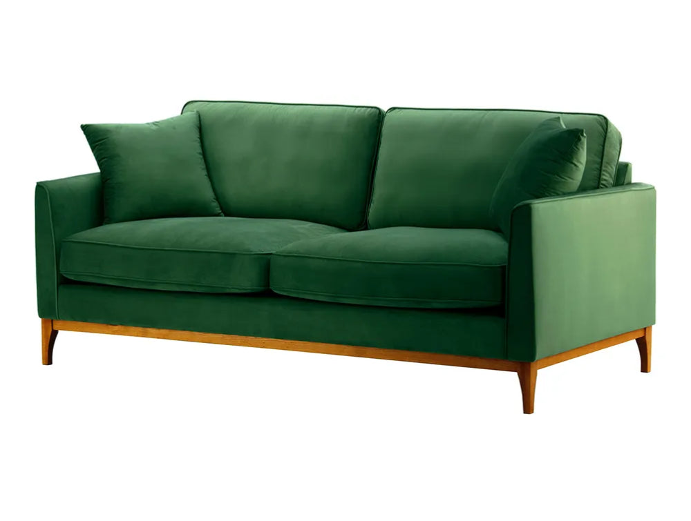 Dalton 3 Seater Sofa - Dark Green and Aveo