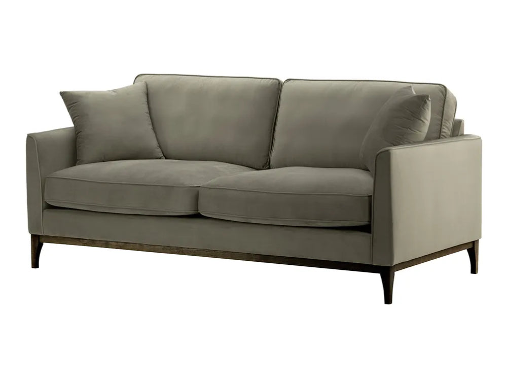 Dalton 3 Seater Sofa - Elephant and Dark Oak