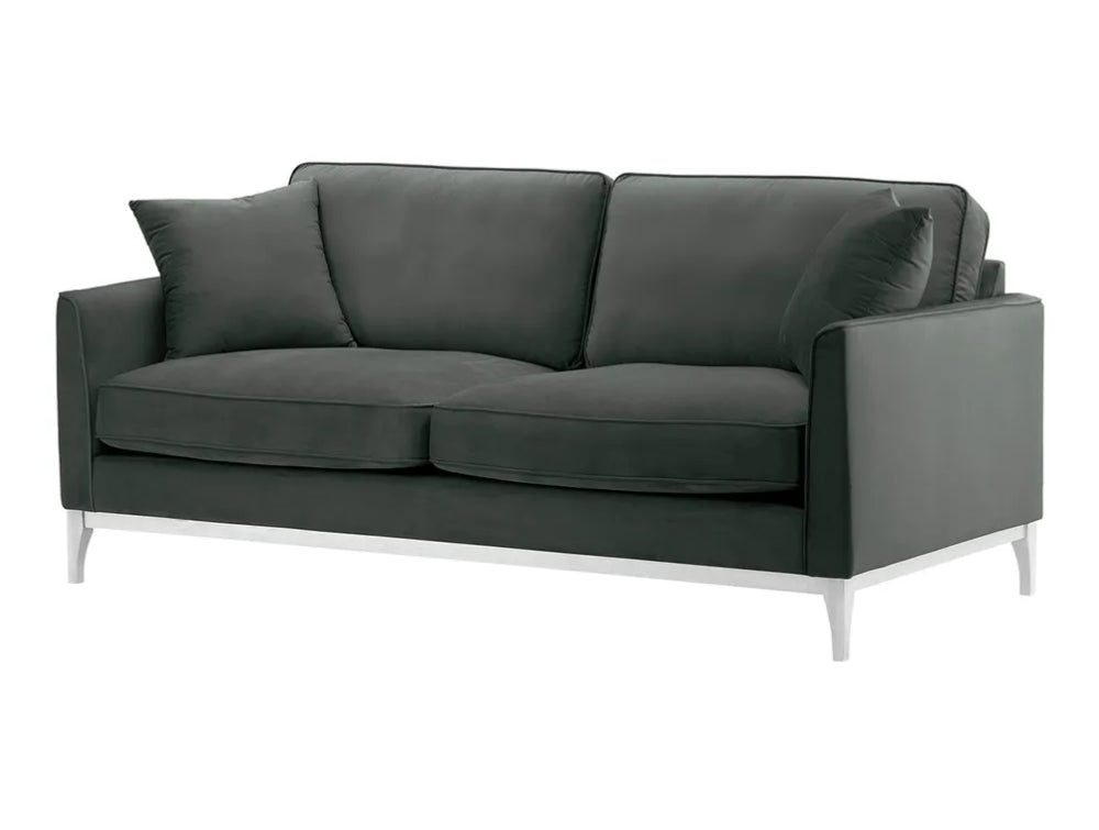 Dalton 3 Seater Sofa - Graphite and White