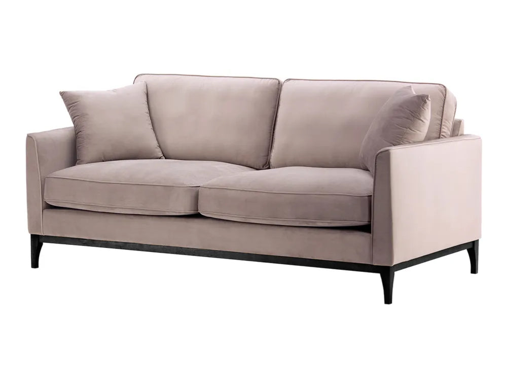 Dalton 3 Seater Sofa - Lilac and Black