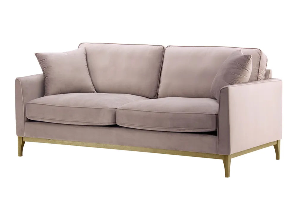 Dalton 3 Seater Sofa - Lilac and Wax Black