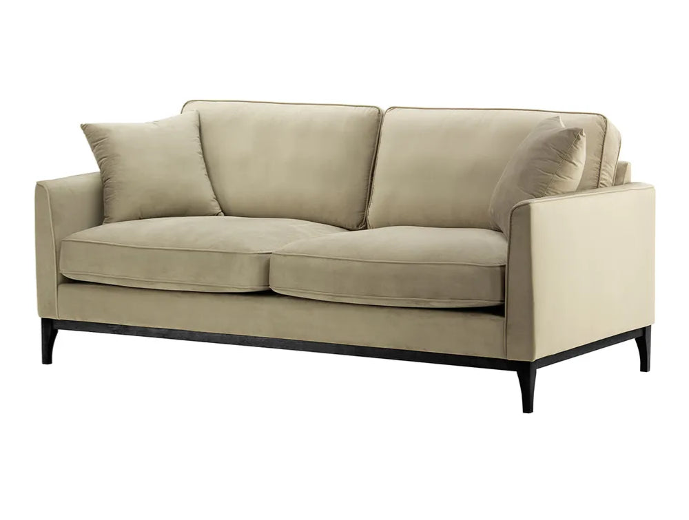 Dalton 3 Seater Sofa - Mink and Black