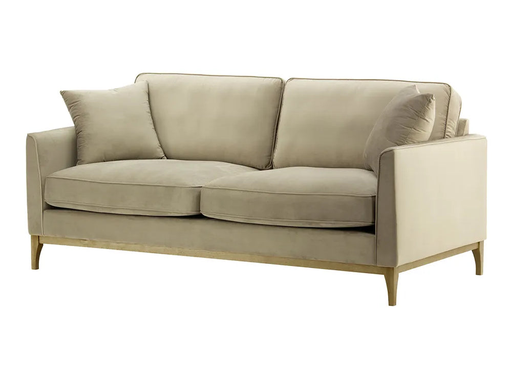 Dalton 3 Seater Sofa - Mink and Wax Black