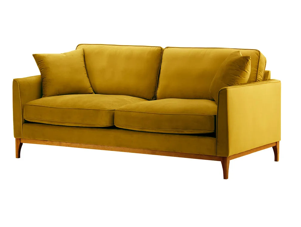 Dalton 3 Seater Sofa - Mustard and Aveo