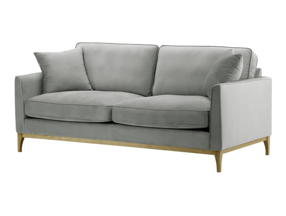 Dalton 3 Seater Sofa - Silver and Wax Black