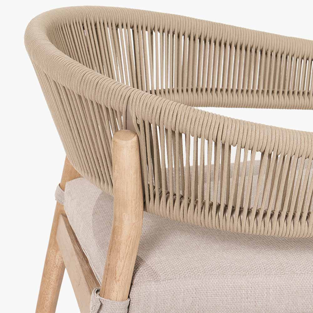 Dane Outdoor Dining Chair Backrest Detail