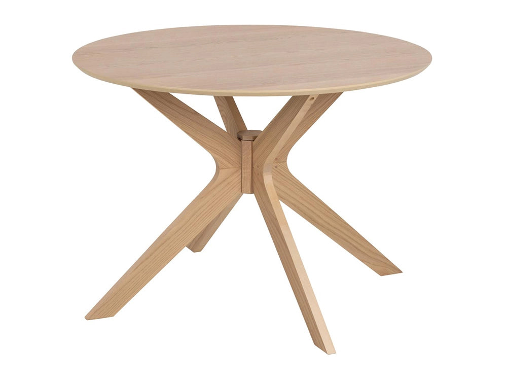 Danica Round Dining Table White Oak