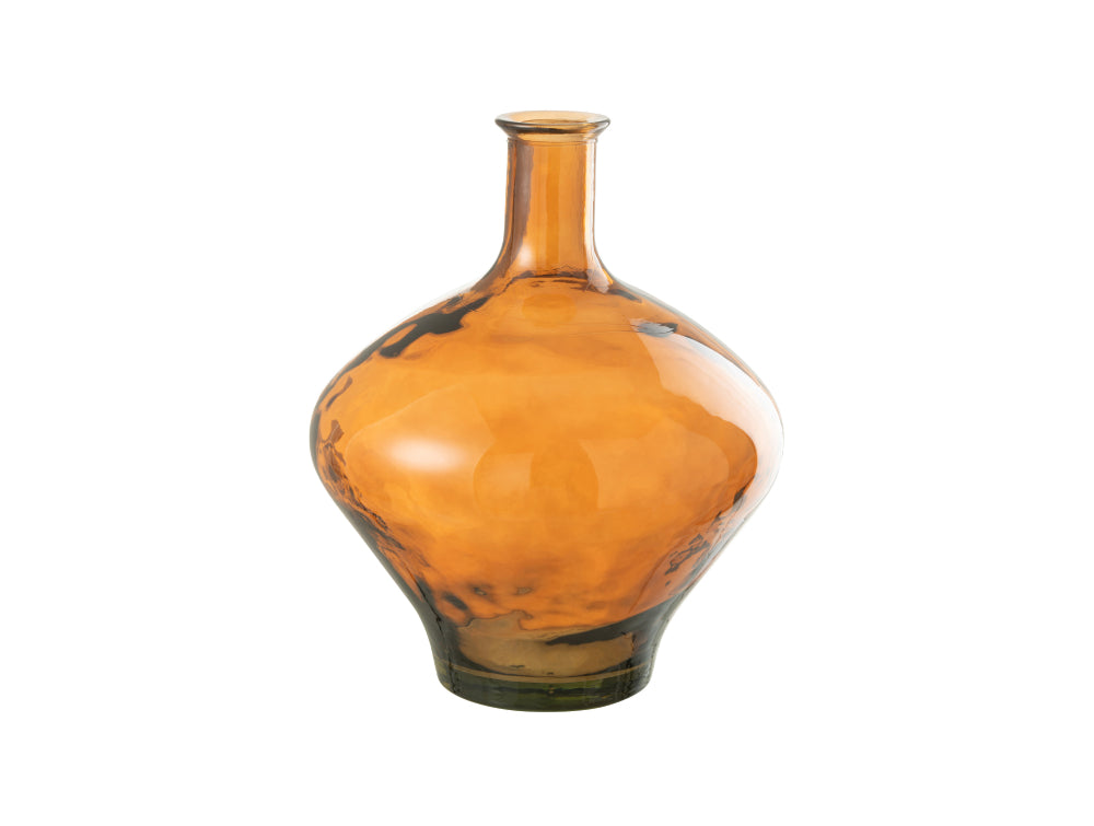 Decorative Glass Vase Brown
