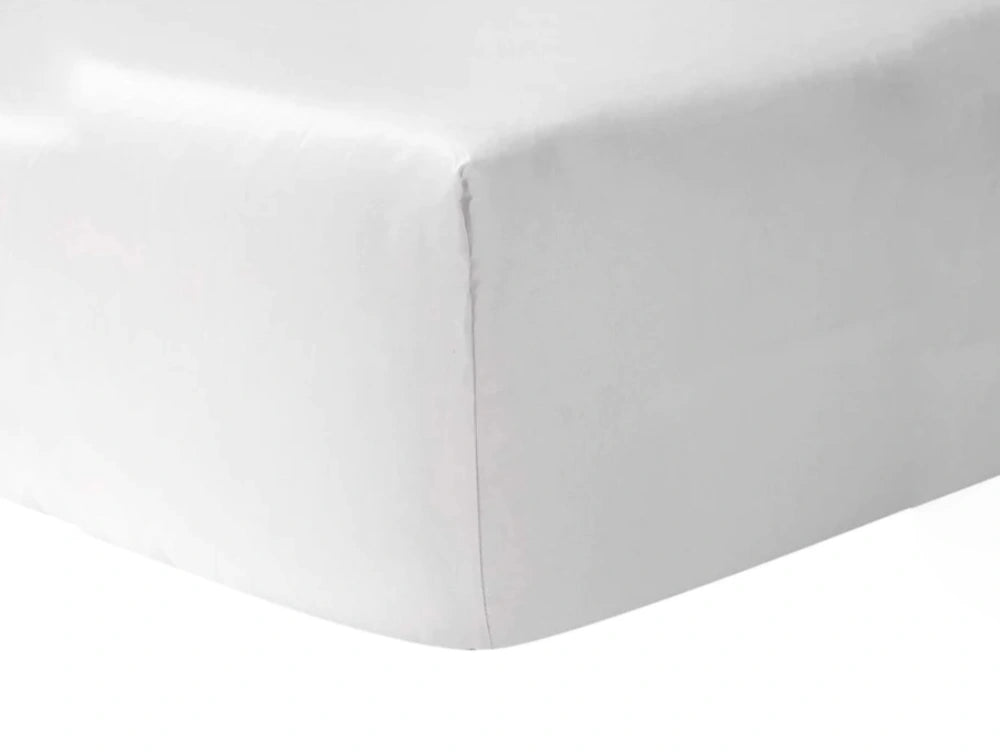 Double Fitted Sheet White 180 TC