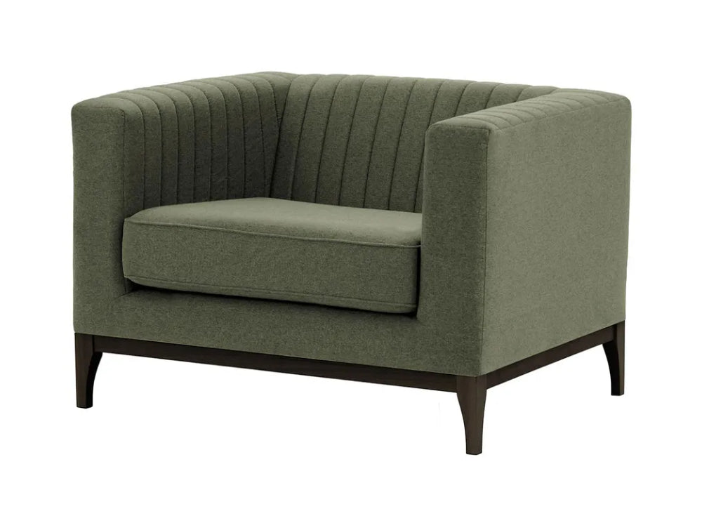 Edwin Armchair - Dark Grey and Black