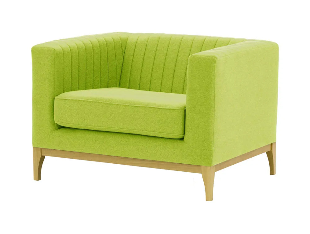 Edwin Armchair - Lime and Like Oak