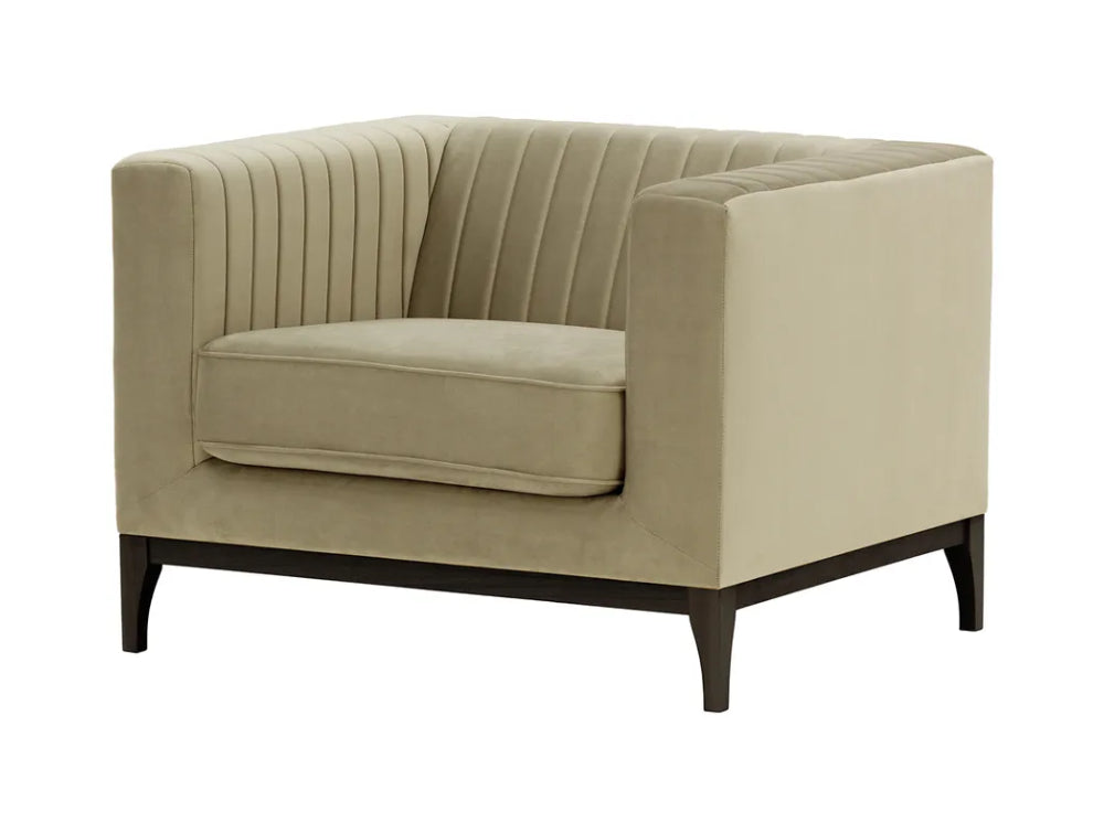 Edwin Armchair - Mink and Black