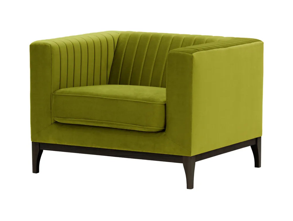 Edwin Armchair - Olive and Black