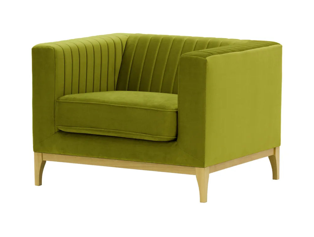 Edwin Armchair - Olive and Like Oak