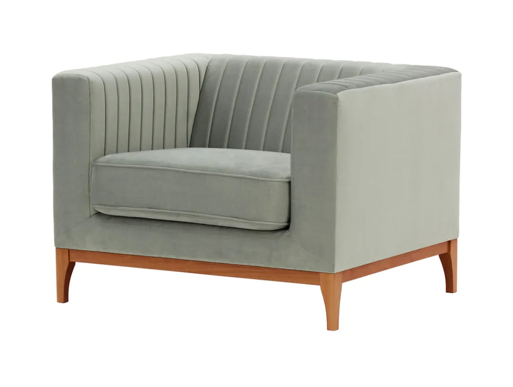 Edwin Armchair - Silver and Aveo