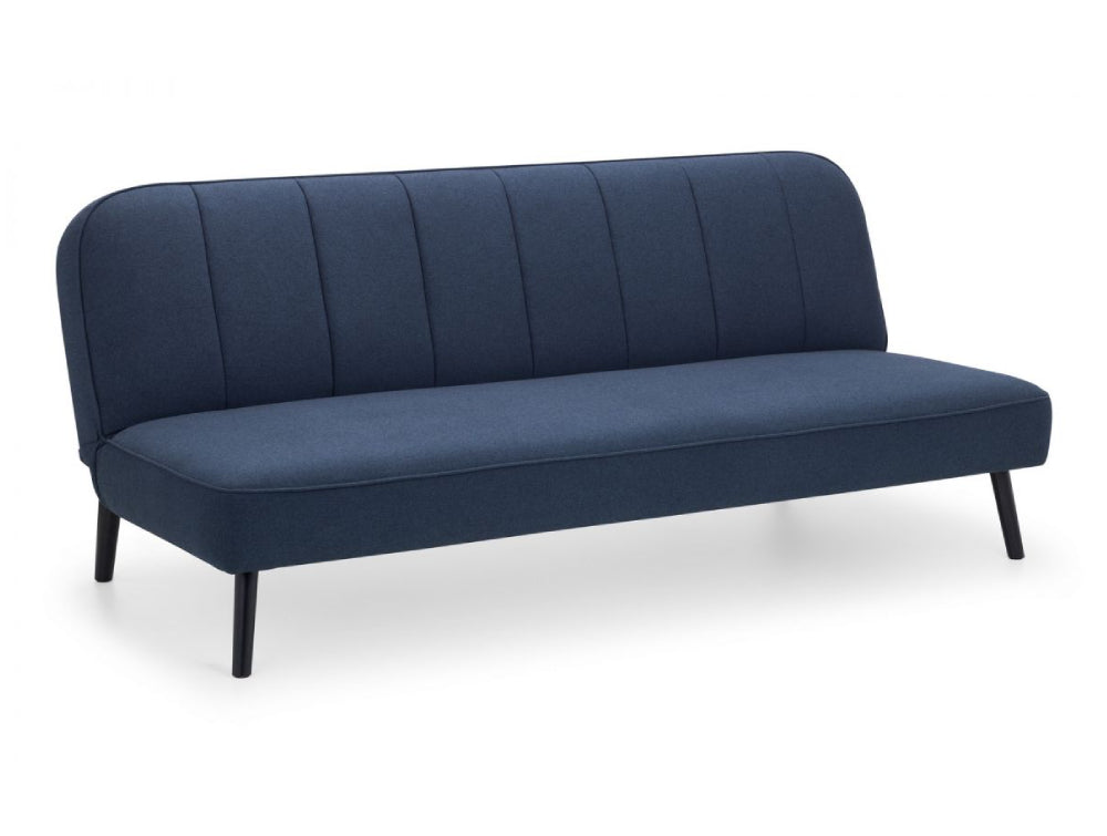 Elba Curved Back Sofa Bed Blue