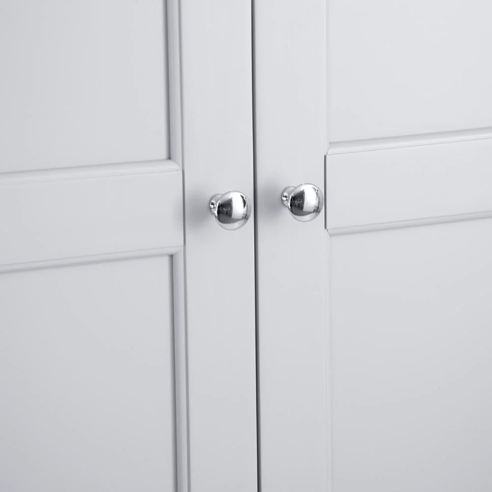 Elias 2 Door Wardrobe Grey Handle Detail