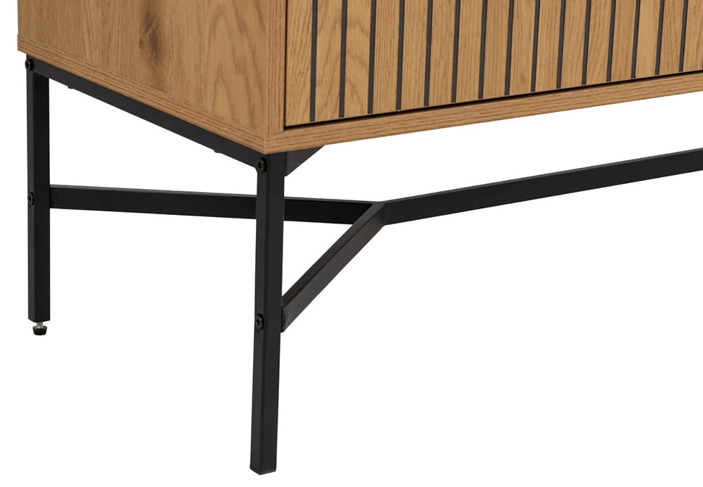 Ella Large Sideboard Matte Oak Leg Detail