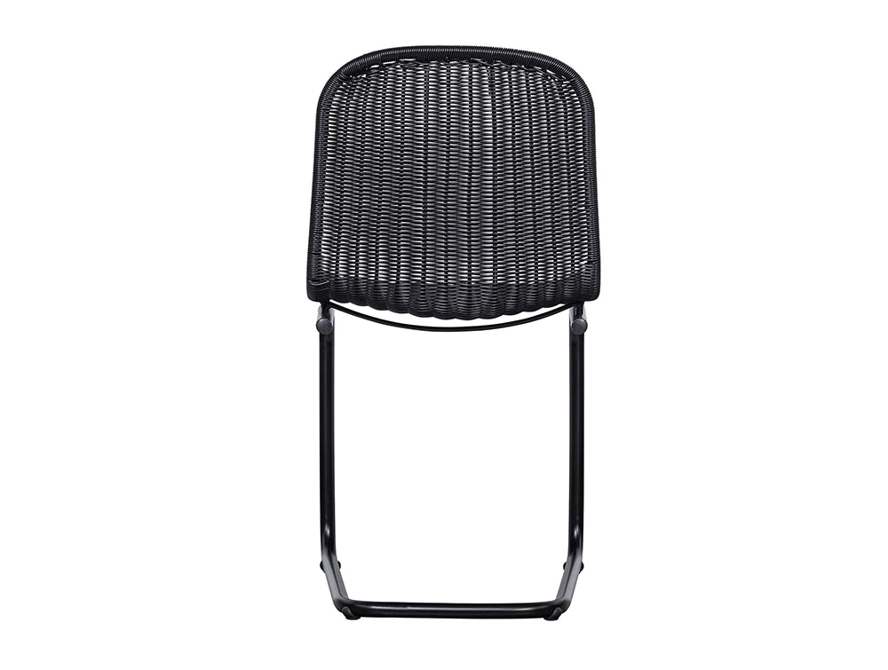 Elm Dining Chair - Black 4 Back Detail