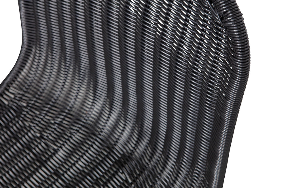 Elm Dining Chair - Black 5 Backrest Close Up Detail