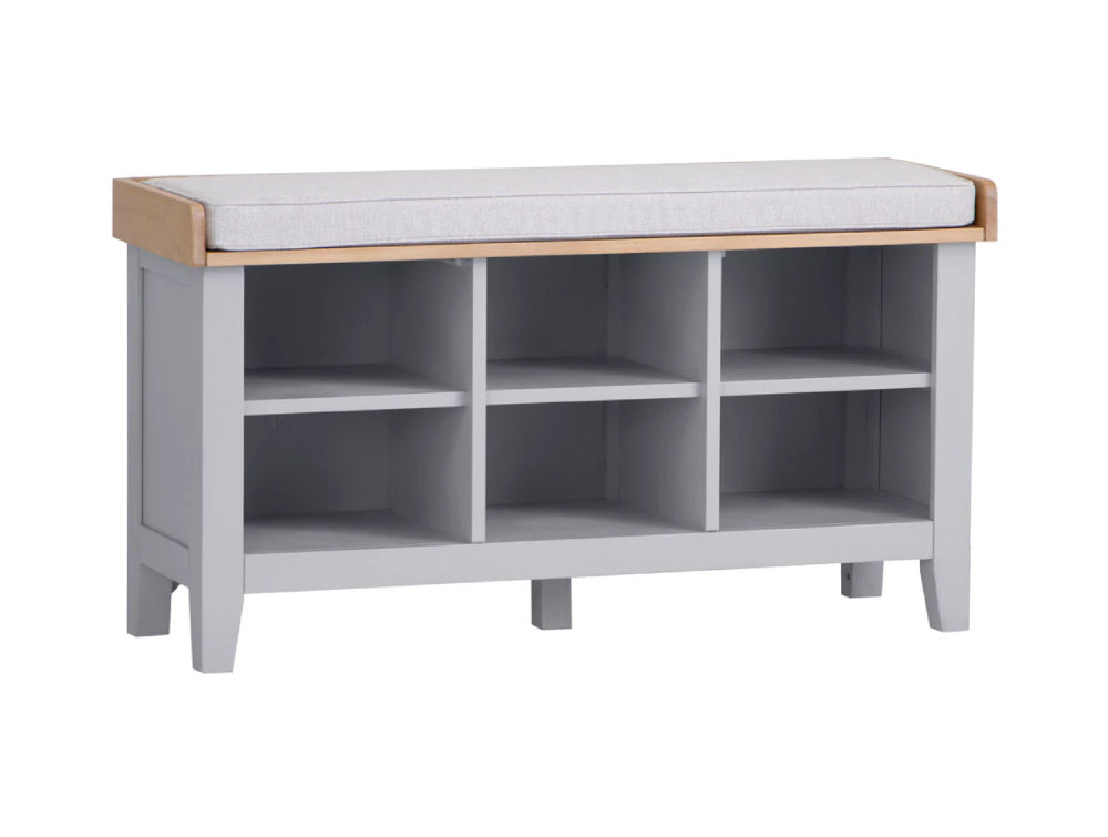 Emery Hall Console Bench Grey