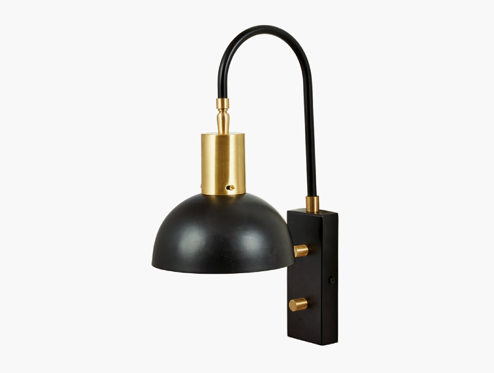 Erago Matt Black Task Wall Light 2