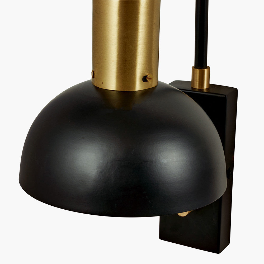 Erago Matt Black Task Wall Light Detail