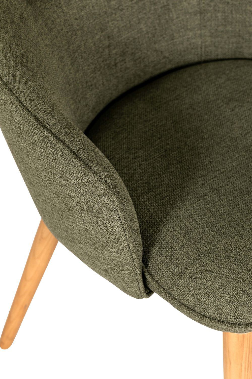 Estrid Dining Chair Green Armrest Detail